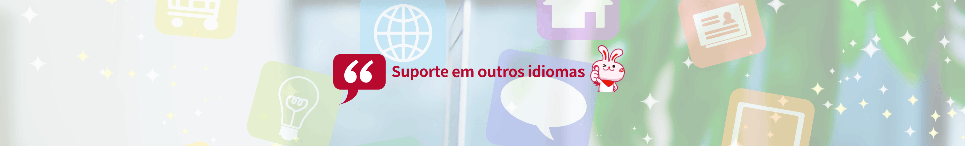 Suporte em outros idiomas